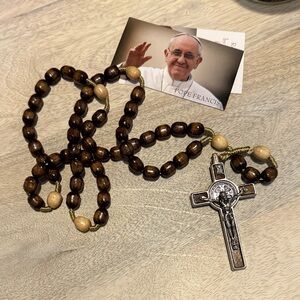 Brown and Tan Rosary Beads